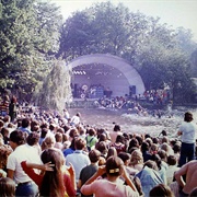 Swam in the Lake at Crystal Palace Garden Party, London