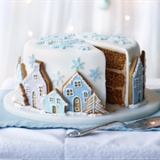 Christmas Scene Cake- 3 Layers