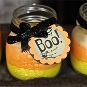 Candy Corn Creme Brulee Parfaits