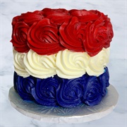 Misha's Cupcakes Memorial Day Red, White, & Blue Cake