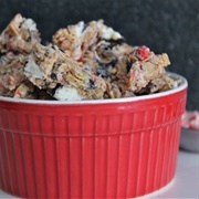 White Fudge Peppermint Oreo Granola