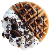 Waffle N Sip Oreo N Cream Waffle