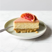 Blood Orange White Chocolate Cheesecake