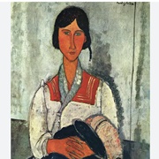 Gypsy Woman With Baby by Modigliani