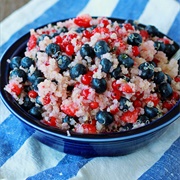 Red, White & Blue Quinoa Berry Salad