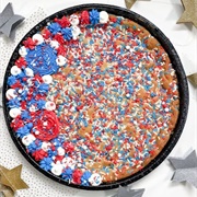 Cookie DŌ Red, White, & Blue Cookie Cake