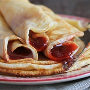 Jam Filled Crepes