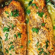 Rainbow Trout Fillet Baked With Butter