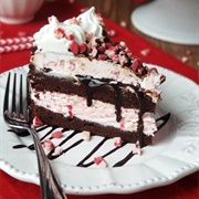 Peppermint Brownie Ice Cream Cake