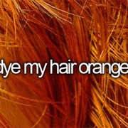 Dye My Hair Orange