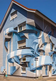 Building Painted  in Mannheim, Germany