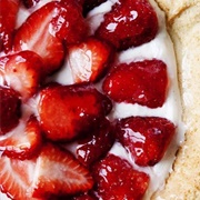 Strawberry Custard Pie