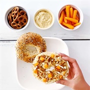 Everything Bagel With Hummus