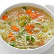 Vegetable Broth With Noodles