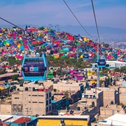 Hills of the Cablebus Line 2 Route, Mexico City