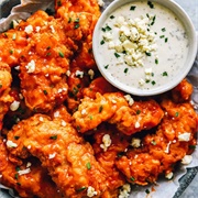 Boneless Buffalo Wings W/ Blue Cheese Crumbles