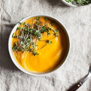 Chilled Carrot, Coconut & Lemongrass Soup