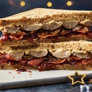 Sausage, Bacon, Stuffing & Onion Sandwich