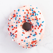 Primo's Donuts White Stars 4th of July Donut