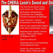 The Cheka, a Predecessor to the KGB, Is Established in Russia 1917