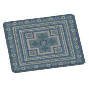 Blue Kilim-Style Carpet