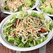 Chopped Vegetable and Crispy Noodle Salad