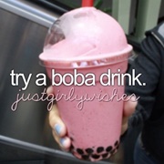 Try a Boba Drink