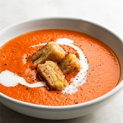 Roasted Red Pepper and Tomato Bisque