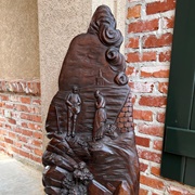 Antique French Carved Wood Wall Sculpture