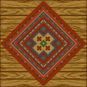 Red Kilim-Style Carpet