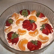 Strawberry Mandarin Creamsicle Fruit Salad