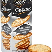 Salt & Black Pepper Wheat Cracker