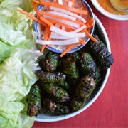 Vietnamese Lolot-Wrapped Pork Meatballs