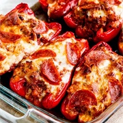 Pepperoni Pizza Stuffed Pepper
