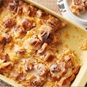 Peach Pie Breakfast Casserole