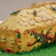 Terrine Pie W/Pastry Decoration, Interior Layers