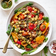Roasted Mediterranean Vegetable Salad