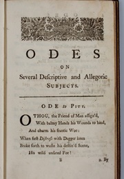 Odes on Several Descriptive and Allegorical Subjects (William Collins)