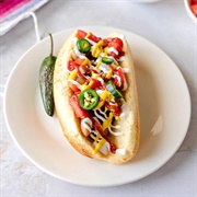 Sonoran Hot Dog in Sonora, Mexico
