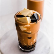 Egg Custard Boba Tea