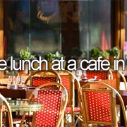 Have Lunch at a Café in Paris