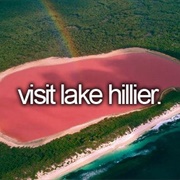 Visit Lake Hillier in Australia