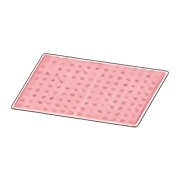 Simple Pink Bath Mat