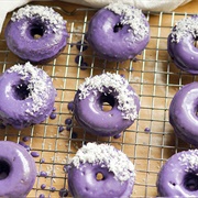 Ube Macapuno Doughnut
