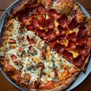 Lobster and Pepperoni Pizza