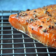 Maple and Black Pepper Smoked Salmon