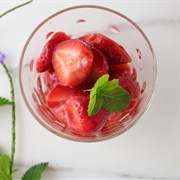 Poached Strawberries