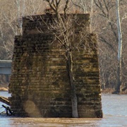Decatur & State Line Railway Bridge Piers