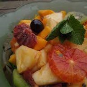 Fruit Salad With Ginger Syrup
