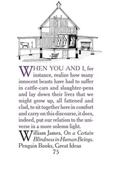 On a Certain Blindness in Human Beings (William James)